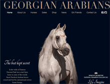 Tablet Screenshot of georgianarabians.com